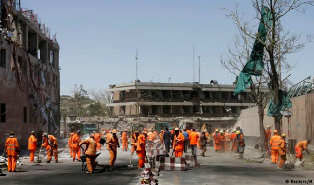 شش ماه پس از حمله به چهار راهی زنبق، بازسازی سفارت آلمان در کابل آغاز شد